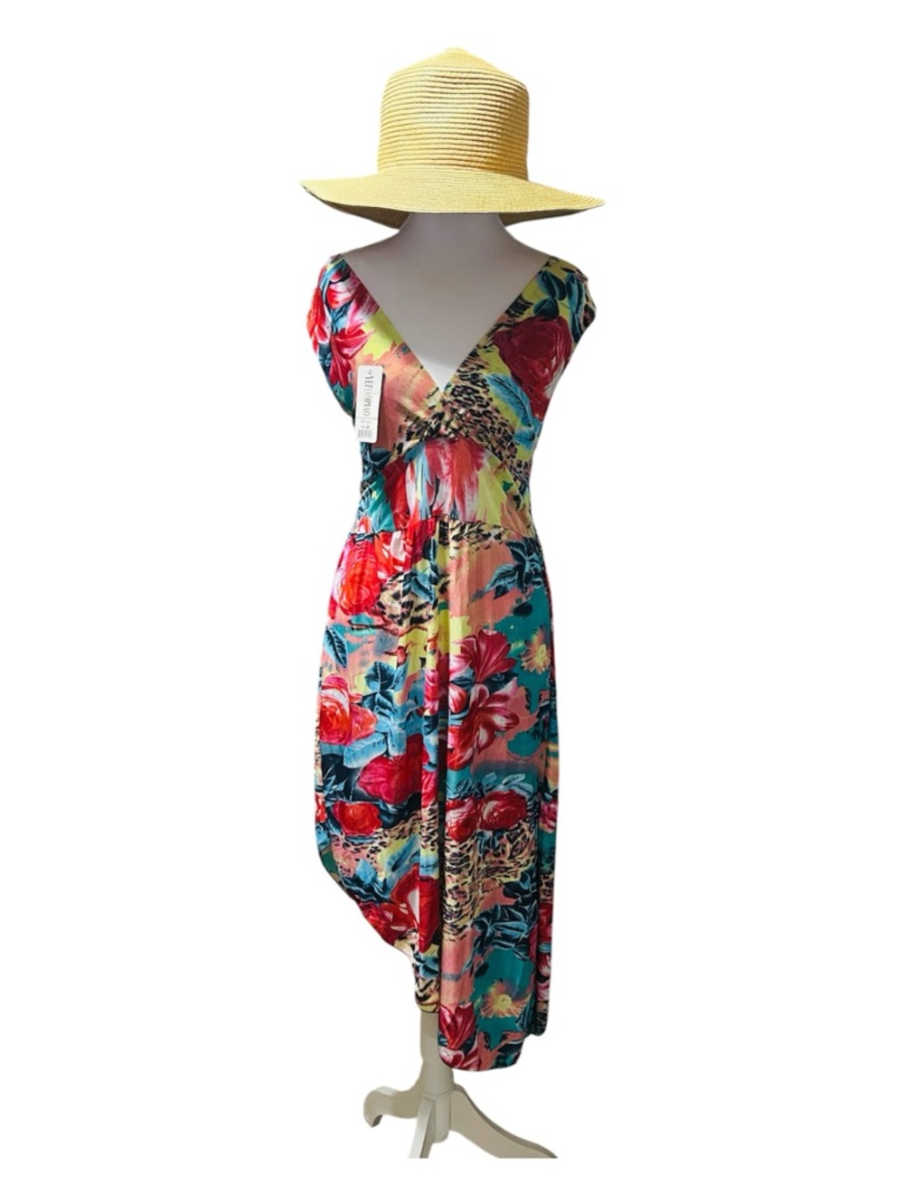 Yepiaopiao Floral Backless Dress